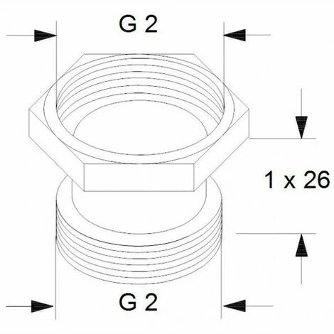 GRUNDFOS Ausgleichsstück A 10, R 2"-2" GRUNDFOS # 535049 Je Satz 2 GRUNDFOS Ausgleichsstück A 10, R 2"-2" GRUNDFOS # 535049 Je Satz – Bild 2
