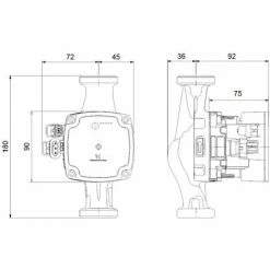 Hocheffizienzpumpe Grundfos UPM3 25-70 180 Heizungspumpe Umwälzpumpe -GRUNDFOS Shop 51168611 3