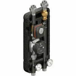 Pumpengruppe 3 Weg Mischventil Stellmotor ARA ESBE Grundfos Pumpe 25/7 Verschraubung 1" Dämmschalen